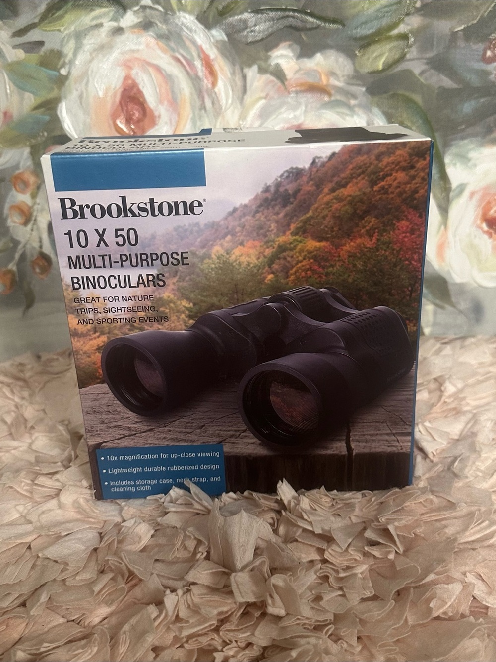Brookstone Black 10x50 Multi-Purpose Binoculars